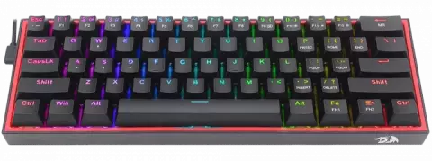 کیبورد سیمی Redragon مدل FIZZ K617-RGB با سوییچ قرمز