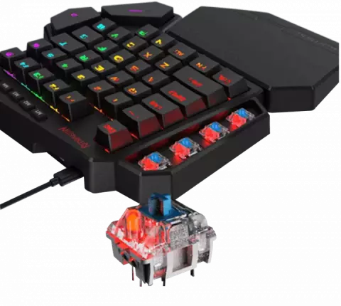 کیبورد سیمی گیمینگ Redragon مدل DITI K585RGB با سوییچ آبی