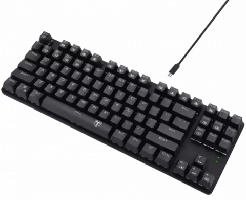 کیبورد سیمی گیمینگ T-Dagger مدل Bora T-TGK315 با سوییچ آبی