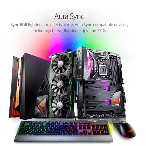 کیبورد گیمینگ سیمی Asus مدل ROG STRIX FLARE با سوییچ Cherry MX RGB