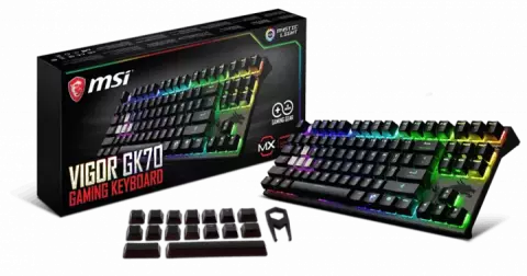 کیبورد سیمی MSI GAMING مدل VIGOR GK70 با سوییچ قرمز