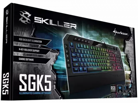 کیبورد سیمی Sharkoon مدل GAMING SKILLER SGK5