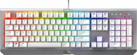 کیبورد سیمی Razer مدل GAMING BLACKWIDOW X CHROMA MERCURY EDITION