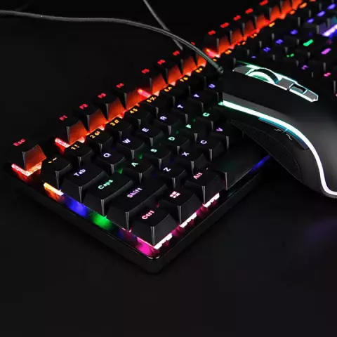 کیبورد سیمی گیمینگ RAPOO مدل V500PRO‌