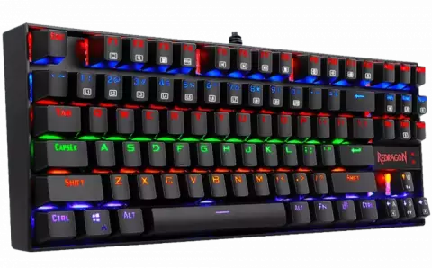 کیبورد سیمی گیمینگ Redragon مدل Kumara Rainbow K552-KR با سوییچ قرمز