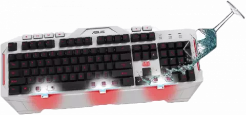 کیبورد سیمی Asus مدل GAMING CERBERUS ARCTIC