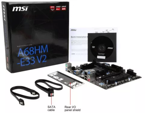 مادربرد MSI DDR3 مدل Classic A68HM-E33
