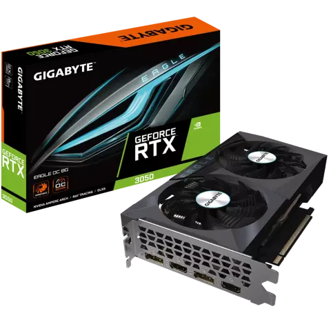 کارت گرافیک  GIGABYTE مدل  RTX 3050 EAGLE OC 8G