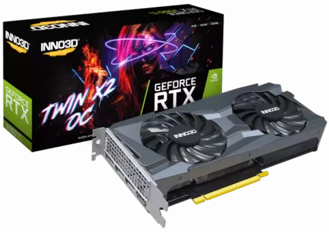 کارت گرافیک  INNO3D مدل  RTX 3060 TI TWIN X2 OC LHR