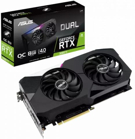 کارت گرافیک  ASUS مدل  DUAL-RTX3060TI-O8G-V2 OC EDITION