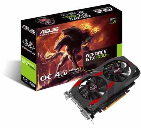 کارت گرافیک 4گیگابایت Asus مدل CERBERUS GTX1050TI-O4G