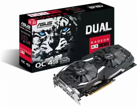 کارت گرافیک 4گیگابایت Asus مدل DUAL RX580 O4G