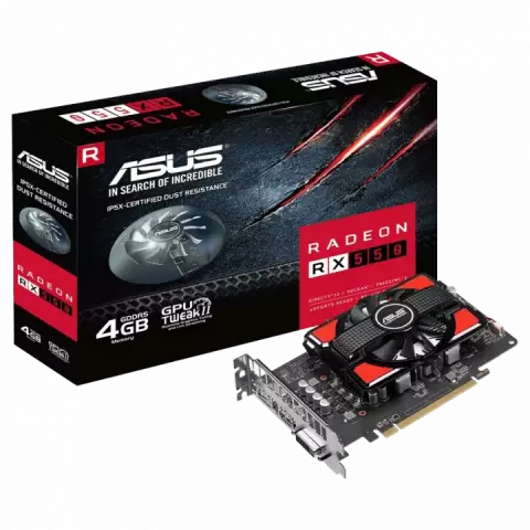 کارت گرافیک 4گیگابایت Asus مدل RX550
