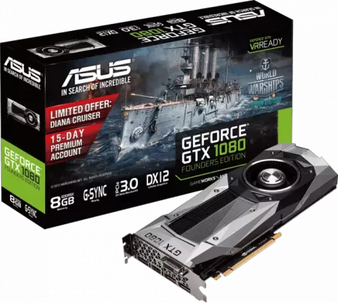 کارت گرافیک 8گیگابایت Asus مدل FOUNDERS EDITION GTX1080-8G
