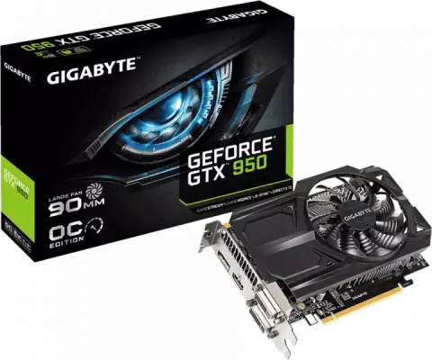 کارت گرافیک 2گیگابایت Gigabyte مدل GTX 950 GV-N950WF2OC-2GD
