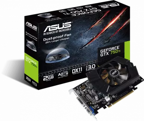 کارت گرافیک 2گیگابایت Asus مدل GTX750TI-PH-2GD5