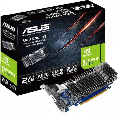 کارت گرافیک 2گیگابایت Asus مدل GT610-SL-2GD3-L
