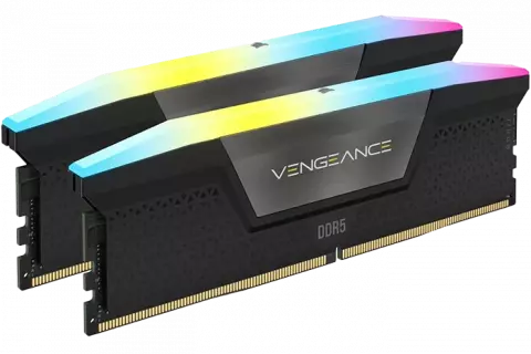 رم دسکتاپ (32GB*2) 64 گیگابایت Corsair مدل VENGEANCE RGB DDR5 6600MHz