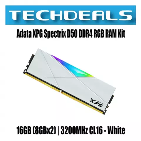 رم دسکتاپ (8GB*1) 8 گیگابایت Adata مدل XPG SPECTRIX D50 RGB M.2 DDR4 3000MHz