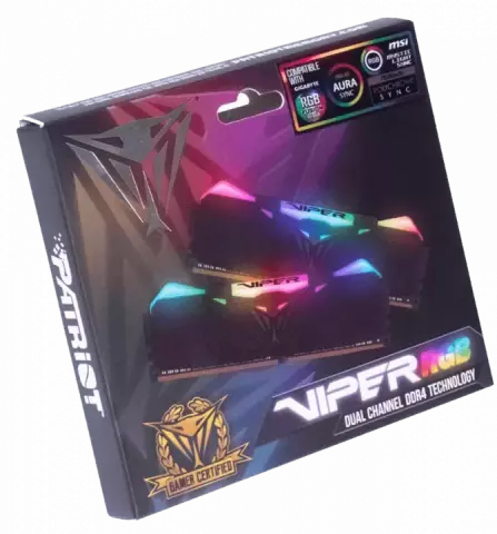 رم کامپیوتر 16 گیگابایت Patriot مدل Viper RGB PVR416G360C8K