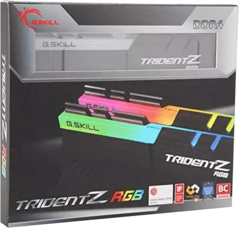 رم کامپیوتر 32 گیگابایت DDR4 دو کاناله 3600 مگاهرتز G.Skill مدل TRIDENT Z RGB F4-3600C18D-32GTZR
