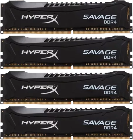رم کامپیوتر 32گیگابایت (4×8) مارک Kingston مدل HYPERX SAVAGE HX428C14SBK4/32
