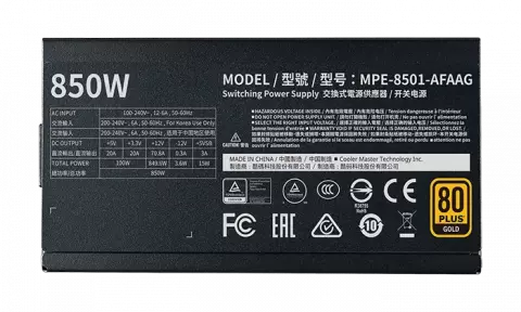 پاور Cooler Master مدل MWE Gold 850 - V2 Full Modular 80Plus