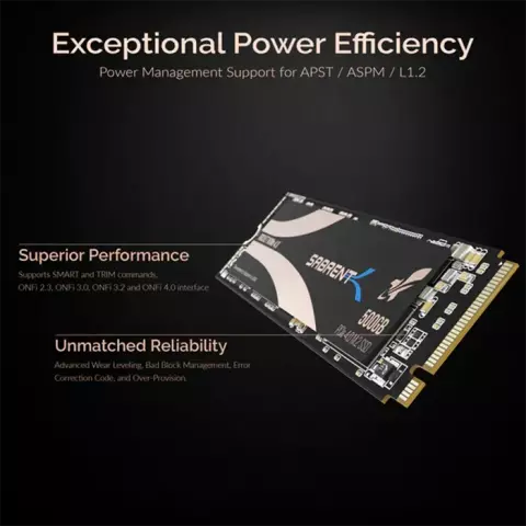 حافظه SSD اینترنال 500 گیگابایت Sabrent مدل SB-ROCKET-NVMe4-500 M.2