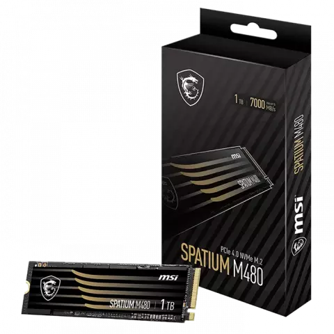 حافظه SSD اینترنال 1 ترابایت MSI مدل SPATIUM M480 NVME M.2