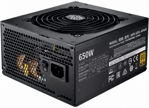 پاور 650 وات Cooler Master مدل MWE GOLD 650 V2 FULL MODULAR 80Plus Gold
