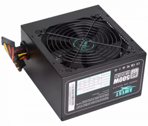 پاور 500 وات AWEST مدل GT-AV500-BW 80Plus Standard