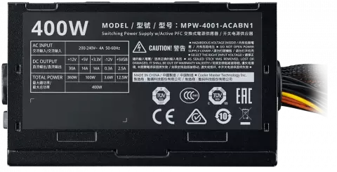 پاور 400 وات Cooler Master مدل ELITE 400 VER.3 80PLUS