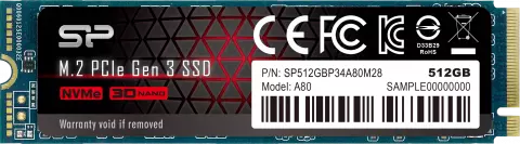 حافظه SSD اینترنال 512 گیگابایت Silicon Power مدل P34A80 NVME M.2