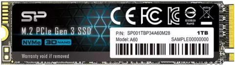 حافظه SSD اینترنال 1 ترابایت Silicon Power مدل P34A60 NVME M.2