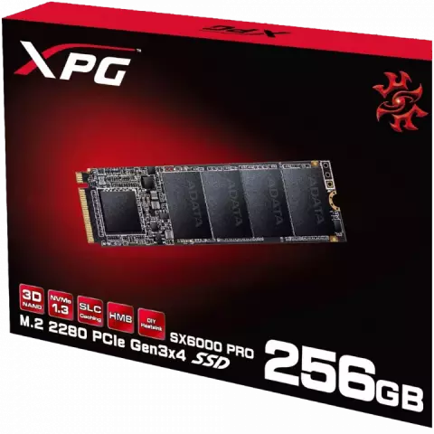 حافظه SSD اینترنال 256 گیگابایت Adata مدل XPG SX6000 PRO NVME M.2