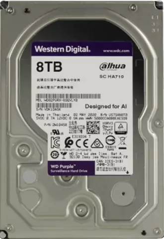هارد اینترنال 8 ترابایت WD مدل Purple Surveillance WD82PURX 