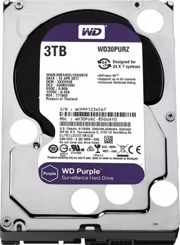 هارد اینترنال 3 ترابایت WD مدل PURPLE SURVEILLANCE WD30PURZ