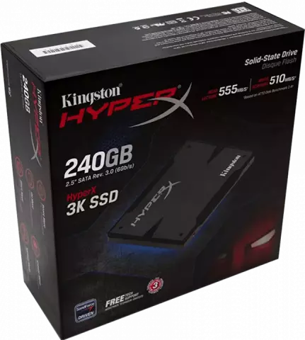 حافظه SSD اینترنال 240گیگابایت Kingston مدل HyperX 3K SH103S3B/240G
