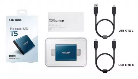 حافظه SSD اکسترنال 500گیگابایت Samsung مدل T5