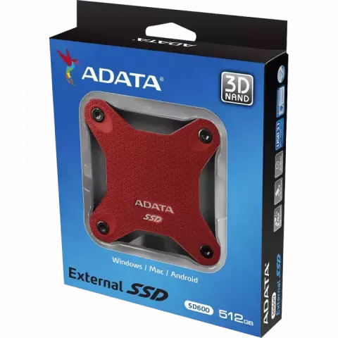 حافظه SSD اکسترنال 512گیگابایت Adata مدل SD600