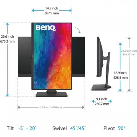مانیتور 27 اینچ BenQ مدل  PD2705Q