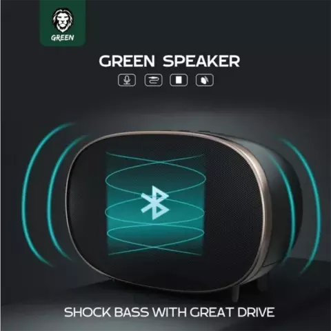 اسپیکر قابل حمل Green Lion مدل Milan GNMISPEBK