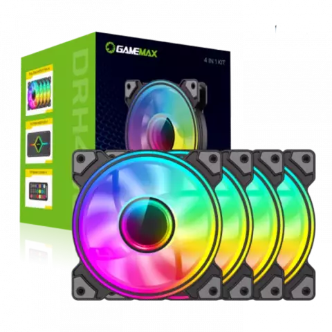 پک 4 تایی فن کیس GameMax مدل DRH400 ARGB