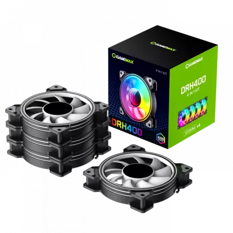 پک 4 تایی فن کیس GameMax مدل DRH400 ARGB