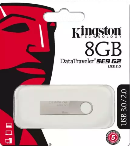 فلش مموری 8گیگابایت Kingston مدل DTSE9 G2
