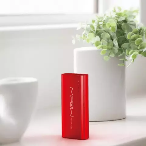 پاور بانک 5200میلی آمپر ساعت Mipow مدل POWER TUBE SP-5200U-RD