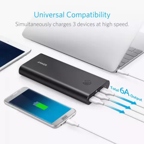 پاور بانک 26800میلی آمپر ساعت ANKER مدل POWERCORE PLUS