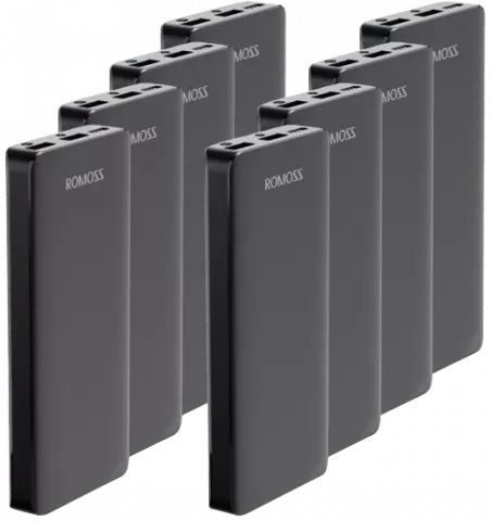 پایه شارژ قابل حمل Romoss به همراه 8 پاور بانک 10000میلی آمپر ساعت