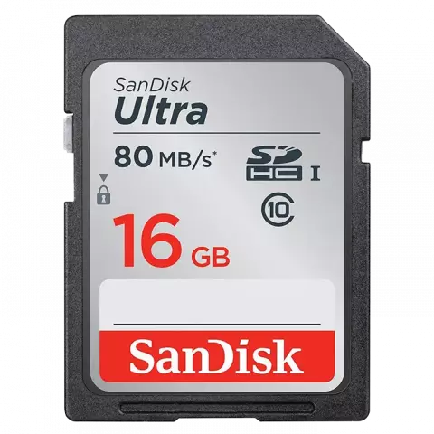 مموری کارت 16 گیگابایت Sandisk مدل Ultra کلاس 10 استاندارد UHS-I