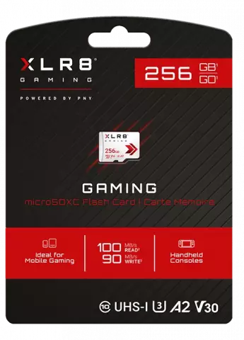 مموری کارت 256 گیگابایت PNY مدل XLR8 Gaming کلاس 10 استاندارد UHS-I U3